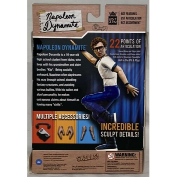 BST AXN NAPOLEON DYNAMITE 5” Action Figure THE LOYAL SUBJECTS New In Box Pedro - Picture 4 of 4